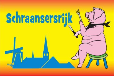 Heule grote Schraansersrijk vlag 3x2 m